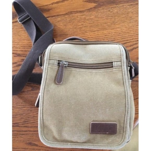 Small Canvas Crossbody Shoulder Bag Messenger Bag Work Bag